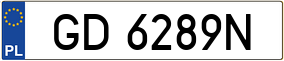 Trailer License Plate